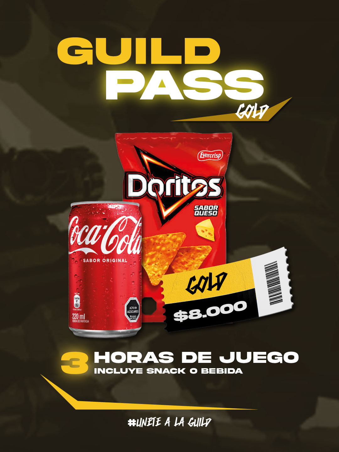 Guild Pass Gold 3 horas